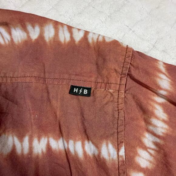 Howler Bros San Gabriel short-sleeve shirt orange/white tie-dye Men’s Sz XL - Picture 5 of 7